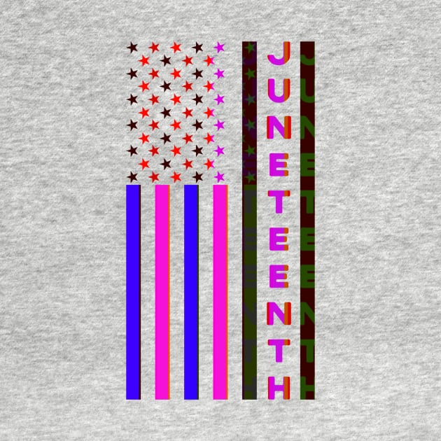 JUNEteenth FLAG (vertical violet) by PersianFMts